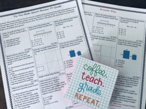 middle school math state test prep